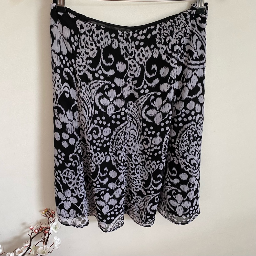 Emma James Flowy Floral Midi Skirt Size 14 Petite - Picture 2 of 5
